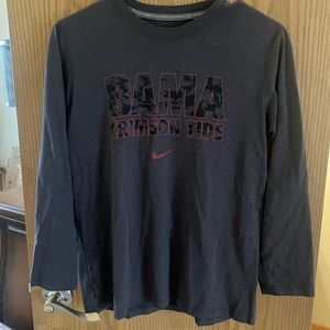 Alabama Boys Nike LS Dri Fit